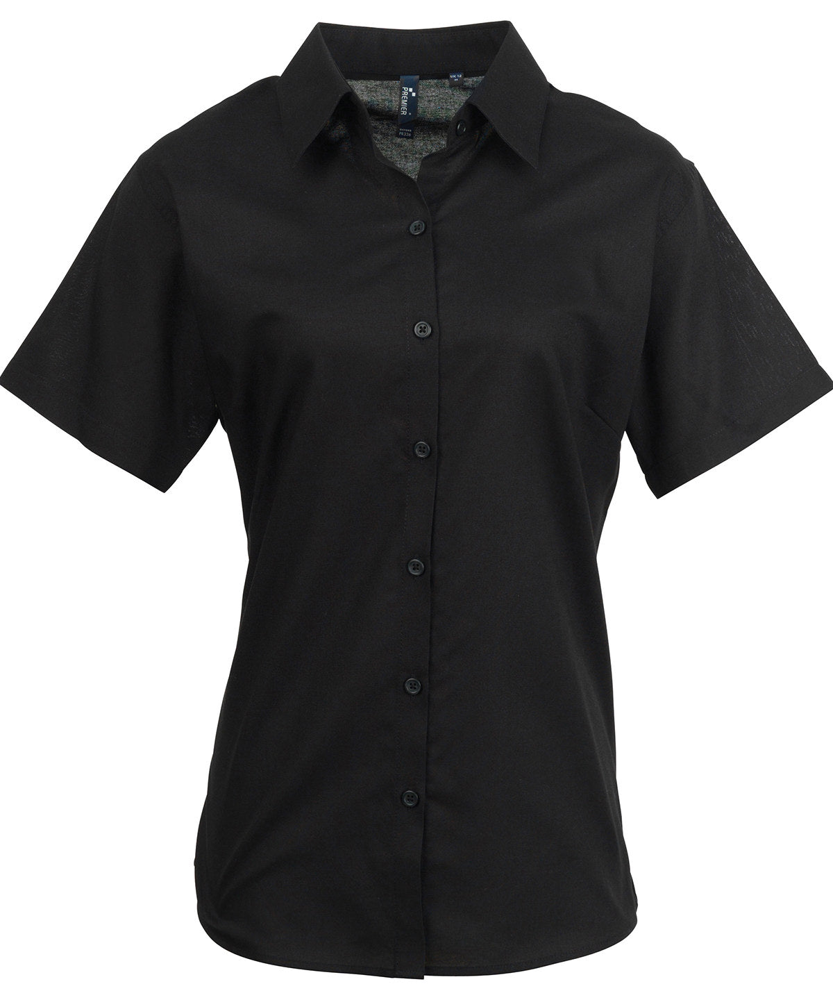Premier Women's signature Oxford short sleeve shirt PR336