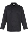 Premier Studded front long sleeve chef's jacket PR665