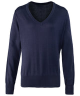 Premier Women's v-neck knitted sweater PR696
