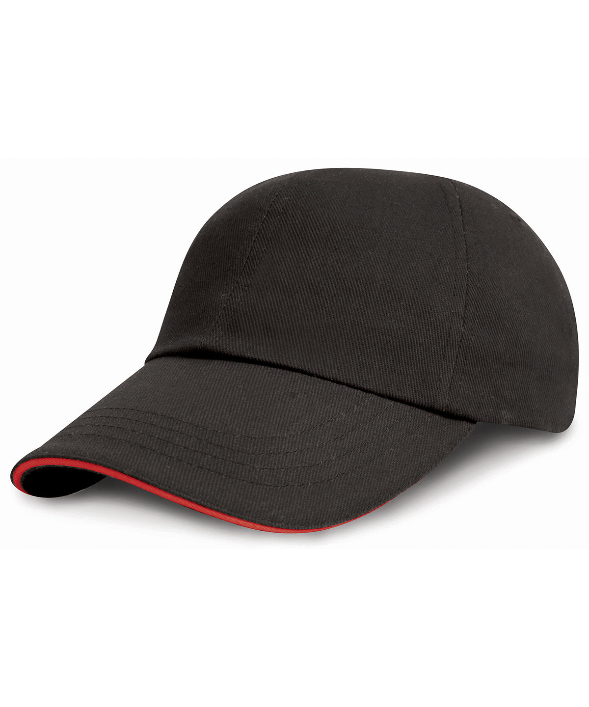 Result Low-profile heavy brushed cotton cap with sandwich peak RC24P