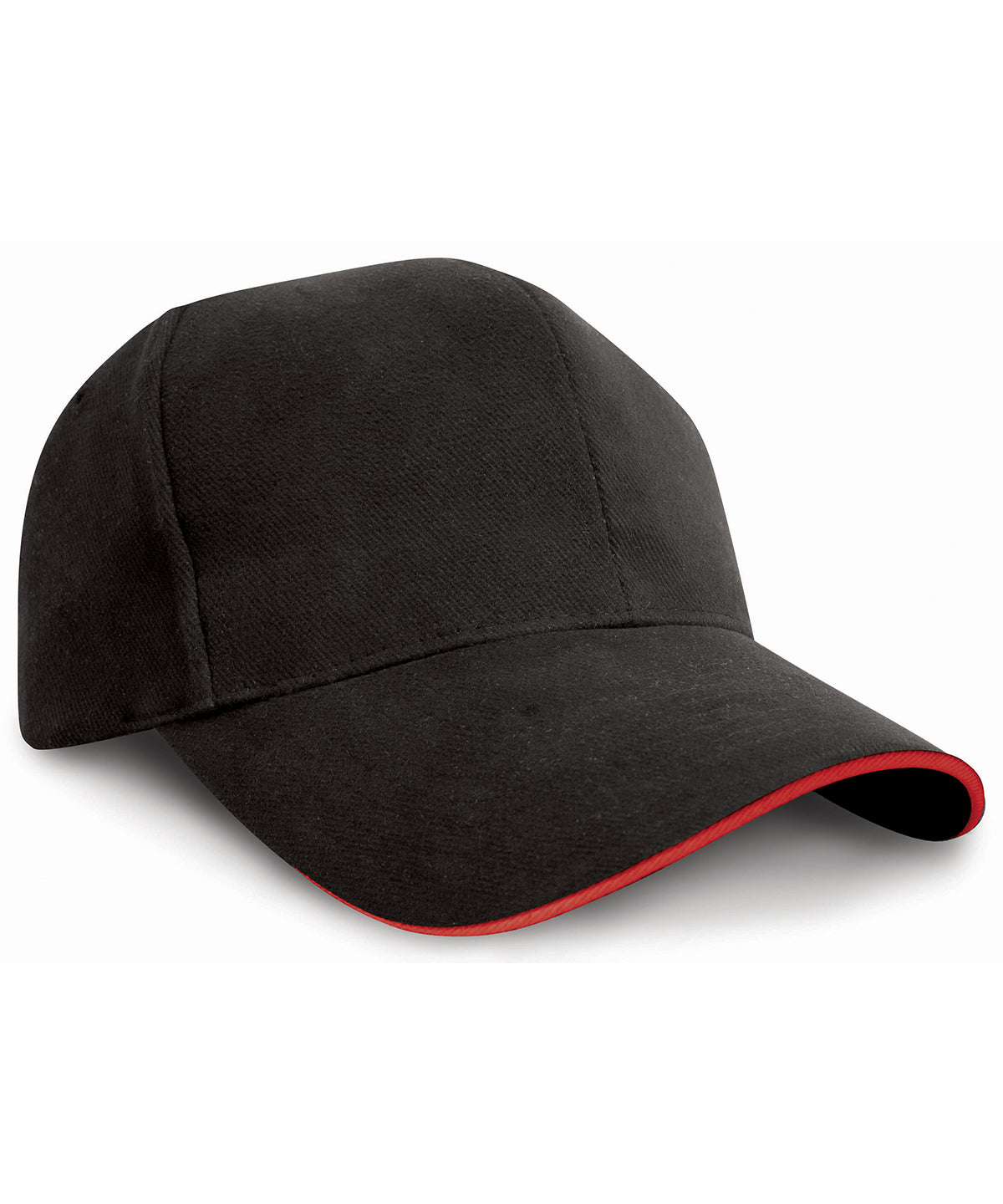Result Pro-style heavy cotton cap with sandwich peak RC25P