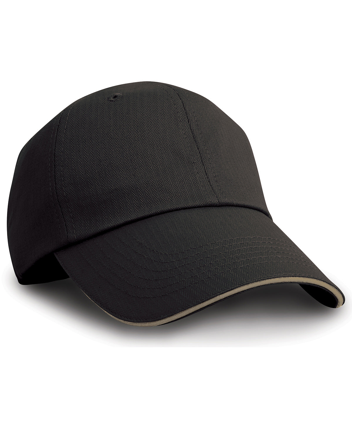 Result Herringbone cap with sandwich peak RC38X