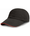 Result Brushed coton printers/embroiderers cap with sandwich peak RC50X