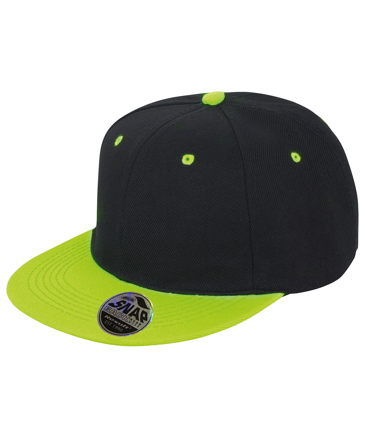 Result Bronx original flat peak snapback dual colour cap RC82X