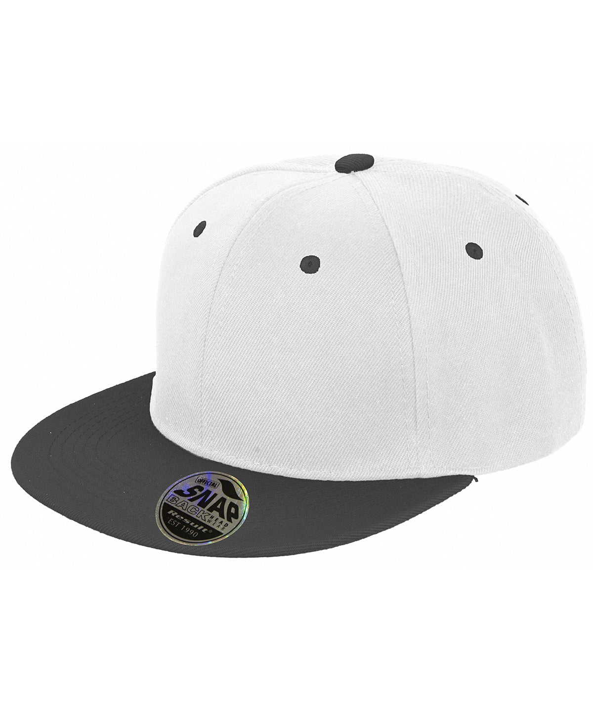 Result Bronx original flat peak snapback dual colour cap RC82X