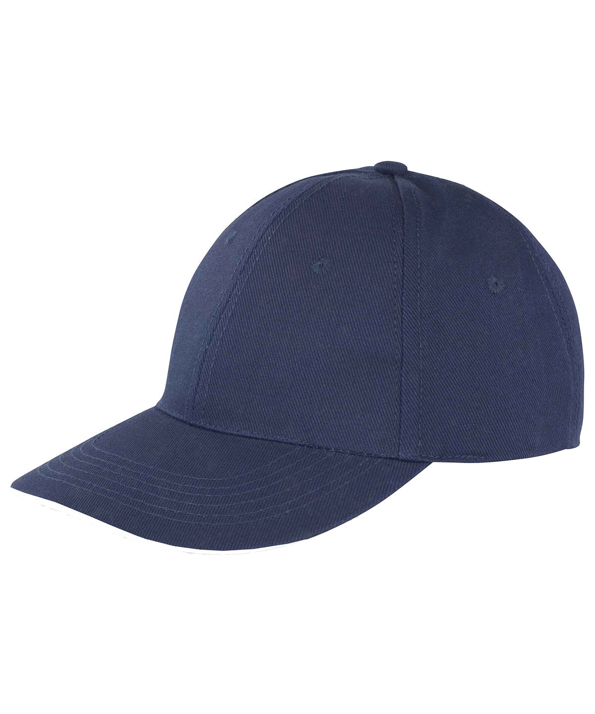 Result Memphis brushed cotton low-profile sandwich peak cap RC91X