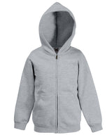 Fruit of the Loom Kids classic hooded sweatshirt jacket 62045
