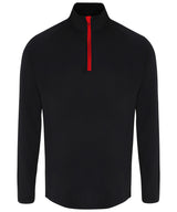 TriDri Men's TriDri long sleeve performance ¼ zip top TR110