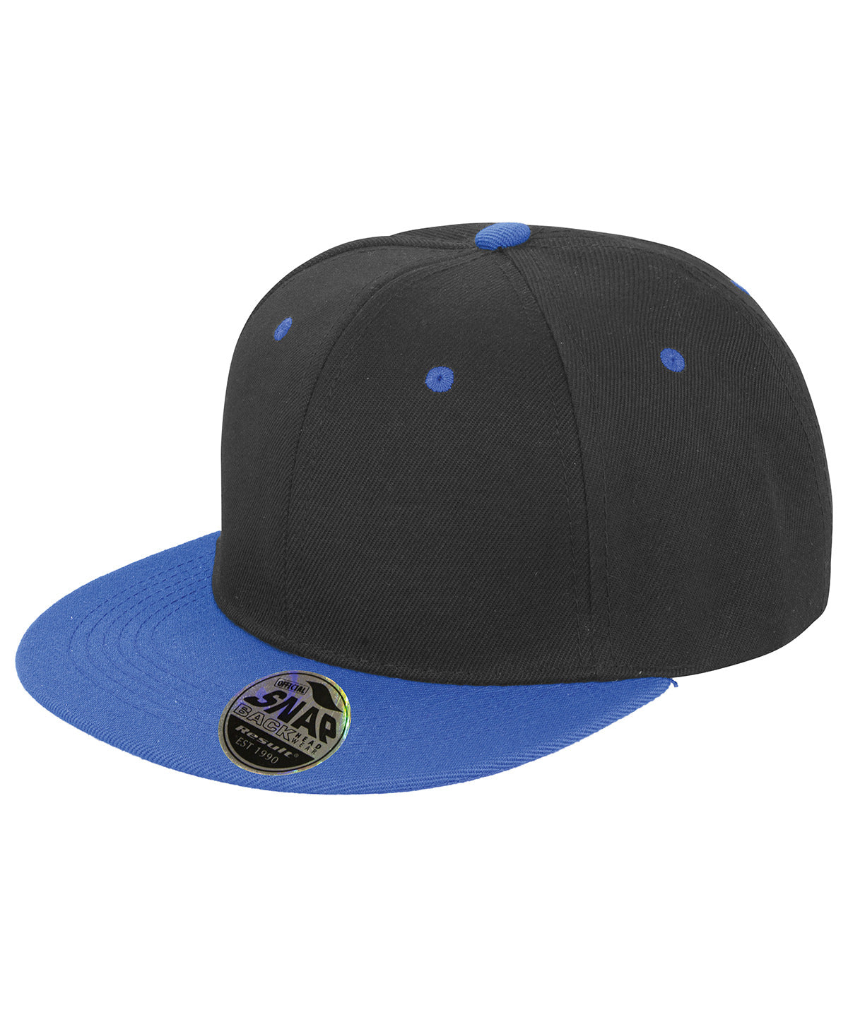 Result Bronx original flat peak snapback dual colour cap RC82X