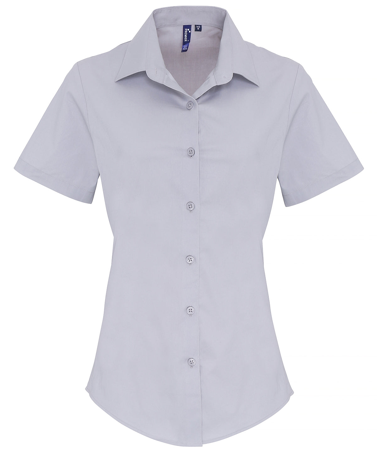 Premier Women's stretch fit cotton poplin short sleeve blouse PR346