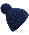 Beechfield Engineered knit ribbed pom pom beanie BC382