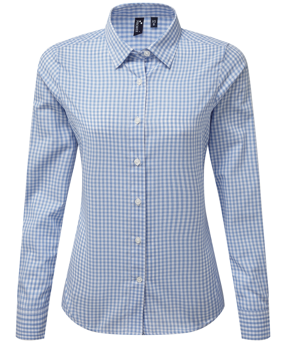 Premier Women's Maxton check long sleeve shirt PR352