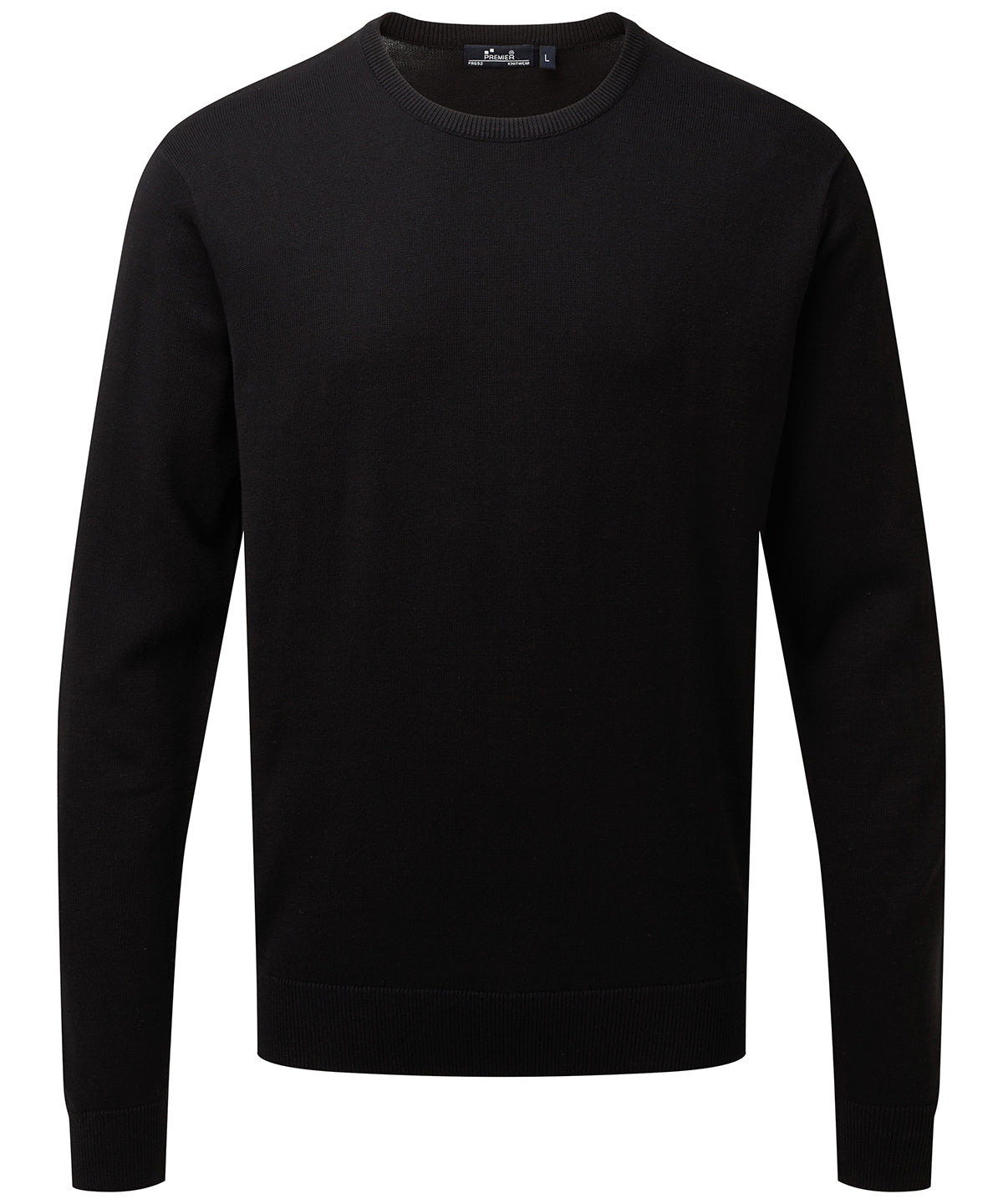 Premier Crew neck cotton-rich knitted sweater PR692
