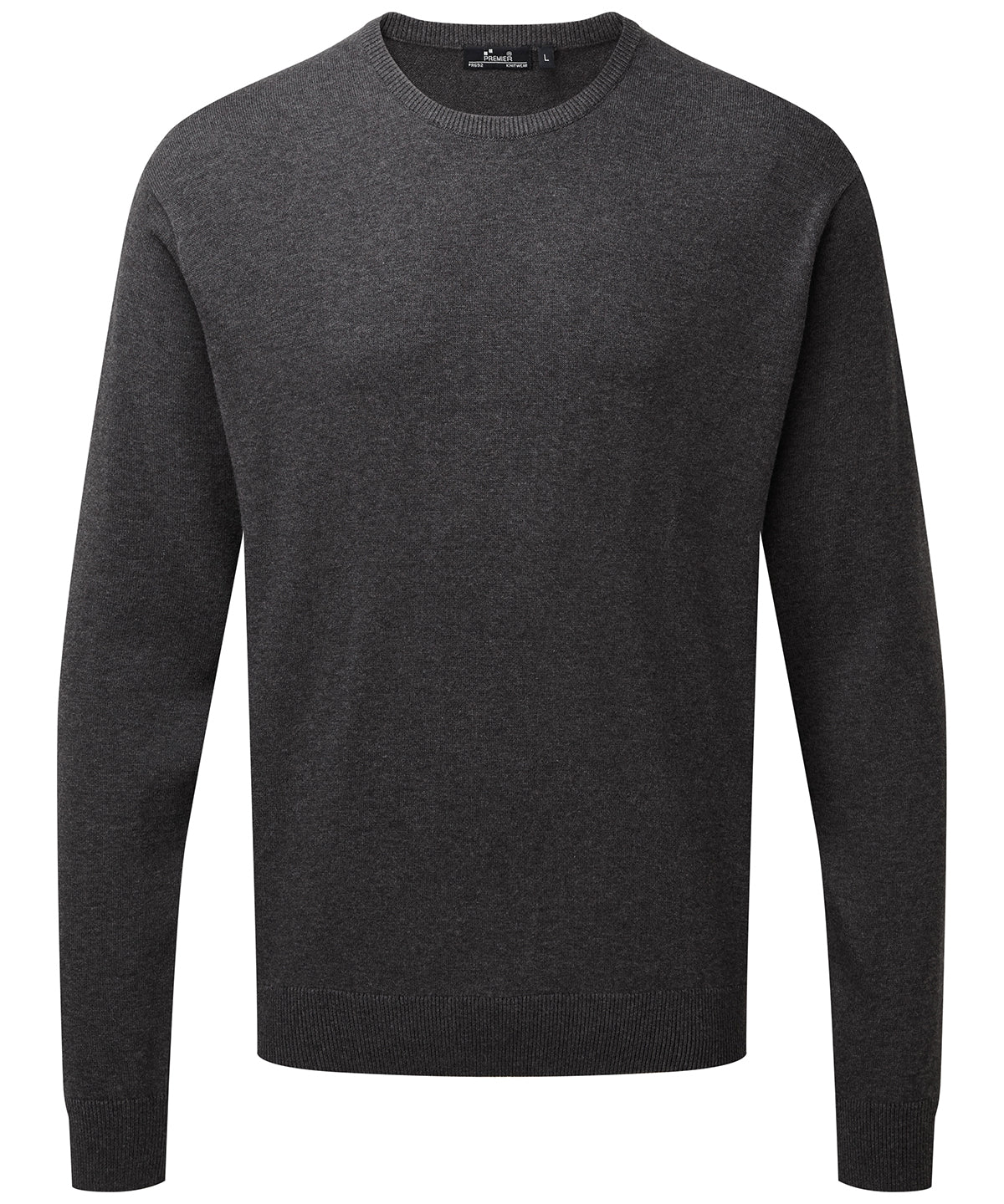 Premier Crew neck cotton-rich knitted sweater PR692