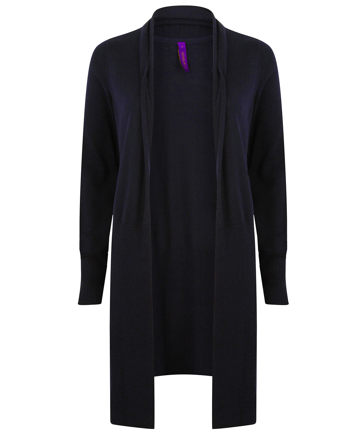 Henbury Women's longline open cardigan HB719
