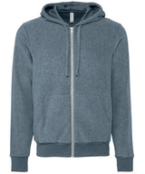 Bella+Canvas Unisex sueded fleece full-zip hoodie - Heather Slate