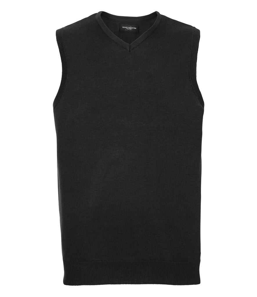 Russell Athletic Collection Sleeveless Cotton Acrylic V Neck Sweater 716M