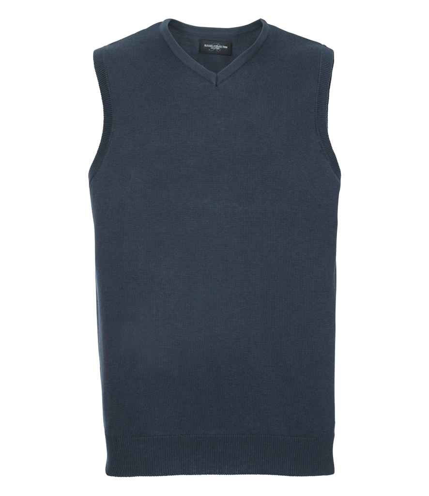 Russell Athletic Collection Sleeveless Cotton Acrylic V Neck Sweater 716M