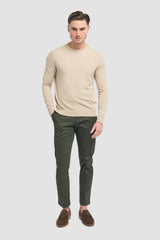 Savio Crew Neck Jumper - Sand