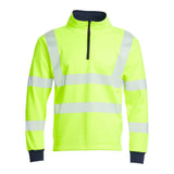 Blackrock Hi-Vis 1/4 Zip Rugby Shirt - Yellow