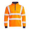 Blackrock Hi-Vis 1/4 Zip Rugby Shirt - Orange