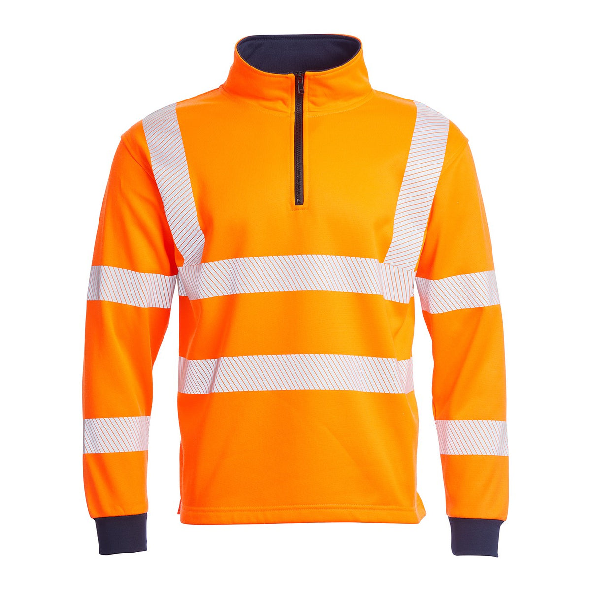 Blackrock Hi-Vis 1/4 Zip Rugby Shirt - Orange