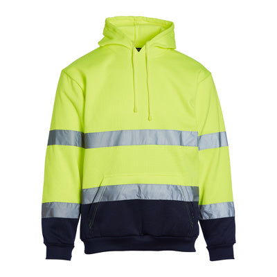 Blackrock Hi-Vis Hooded Sweatshirt - Yellow/Navy
