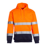 Blackrock Hi-Vis Hooded Sweatshirt - Orange/Navy