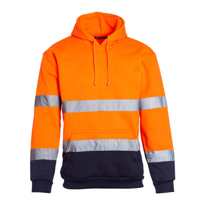 Blackrock Hi-Vis Hooded Sweatshirt - Orange/Navy