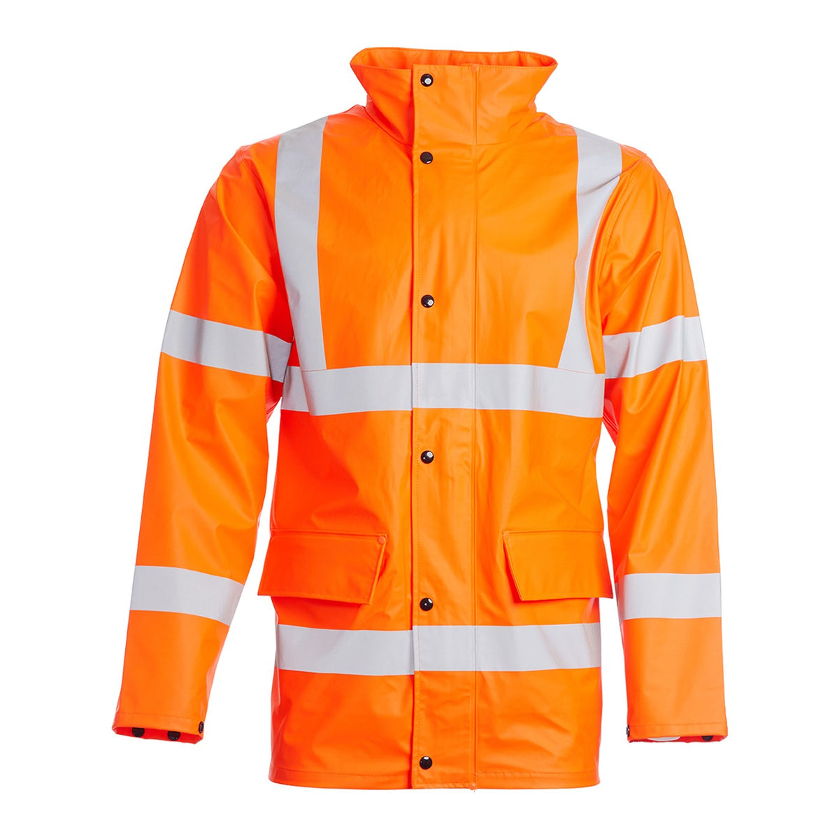 Blackrock Hi-Vis PU Rain Jacket - Orange
