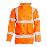 Blackrock Hi-Vis PU Rain Jacket - Orange