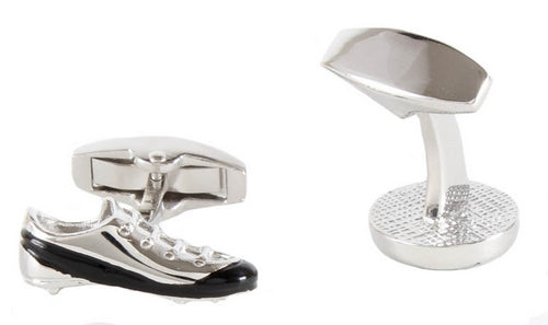 Football & Boot Engravable Back Cufflinks by Dalaco