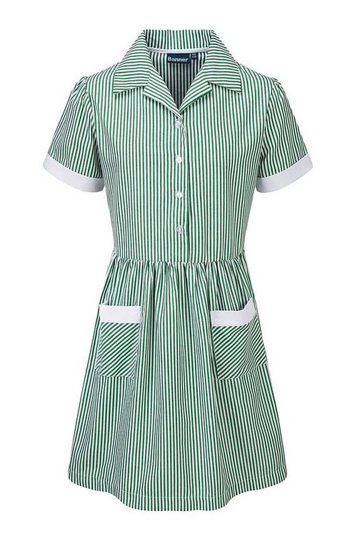 Blue Max Banner Kinsale Corded Stripe Dress 913119 - Green
