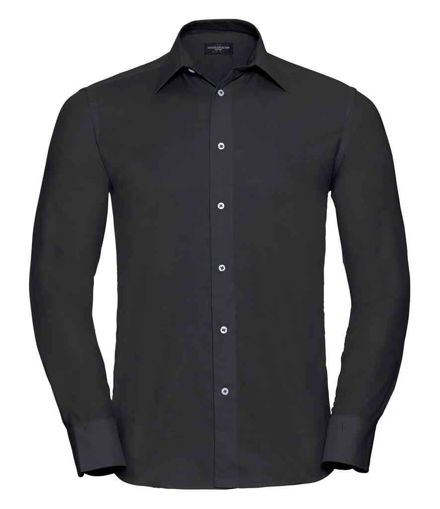 Russell Athletic Collection Long Sleeve Tailored Oxford Shirt 922M