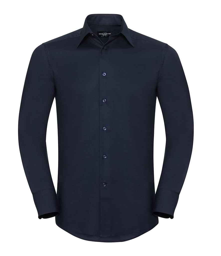 Russell Athletic Collection Long Sleeve Tailored Oxford Shirt 922M