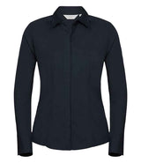 Russell Athletic Collection Ladies Long Sleeve Fitted Poplin Shirt 924F