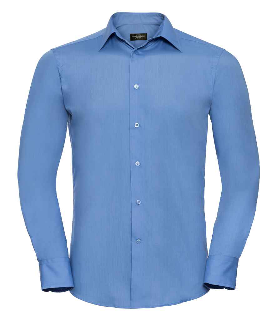 Russell Athletic Collection Long Sleeve Tailored Poplin Shirt 924M