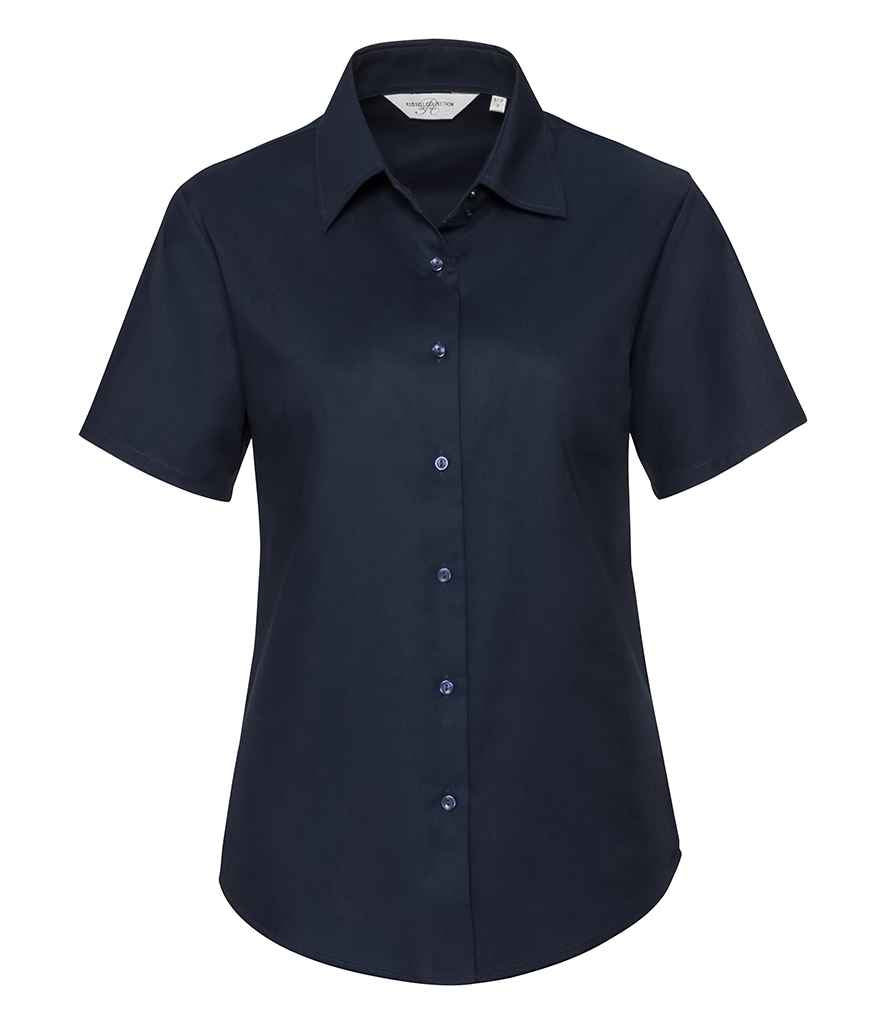 Russell Athletic Collection Ladies Short Sleeve Easy Care Oxford Shirt 933F