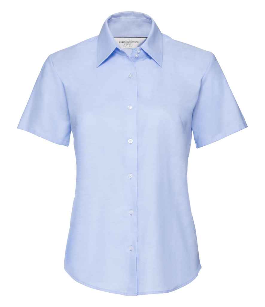 Russell Athletic Collection Ladies Short Sleeve Easy Care Oxford Shirt 933F