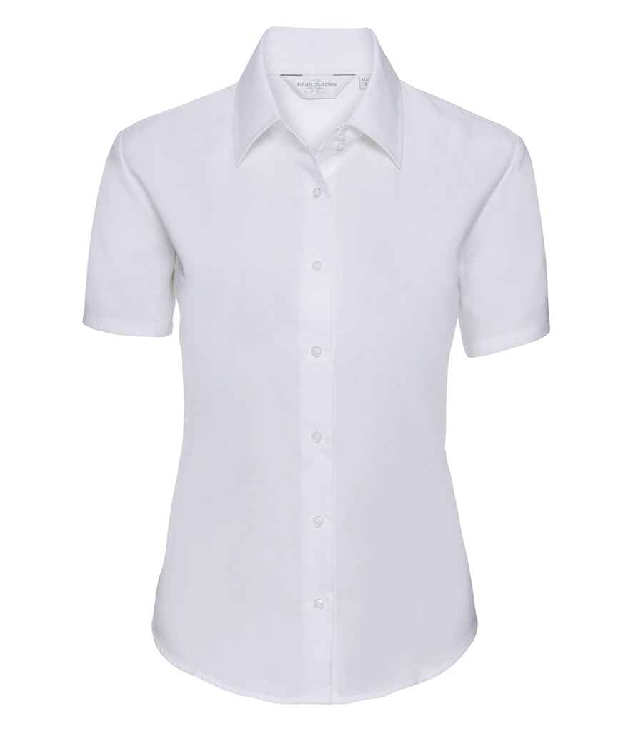 Russell Athletic Collection Ladies Short Sleeve Easy Care Oxford Shirt 933F