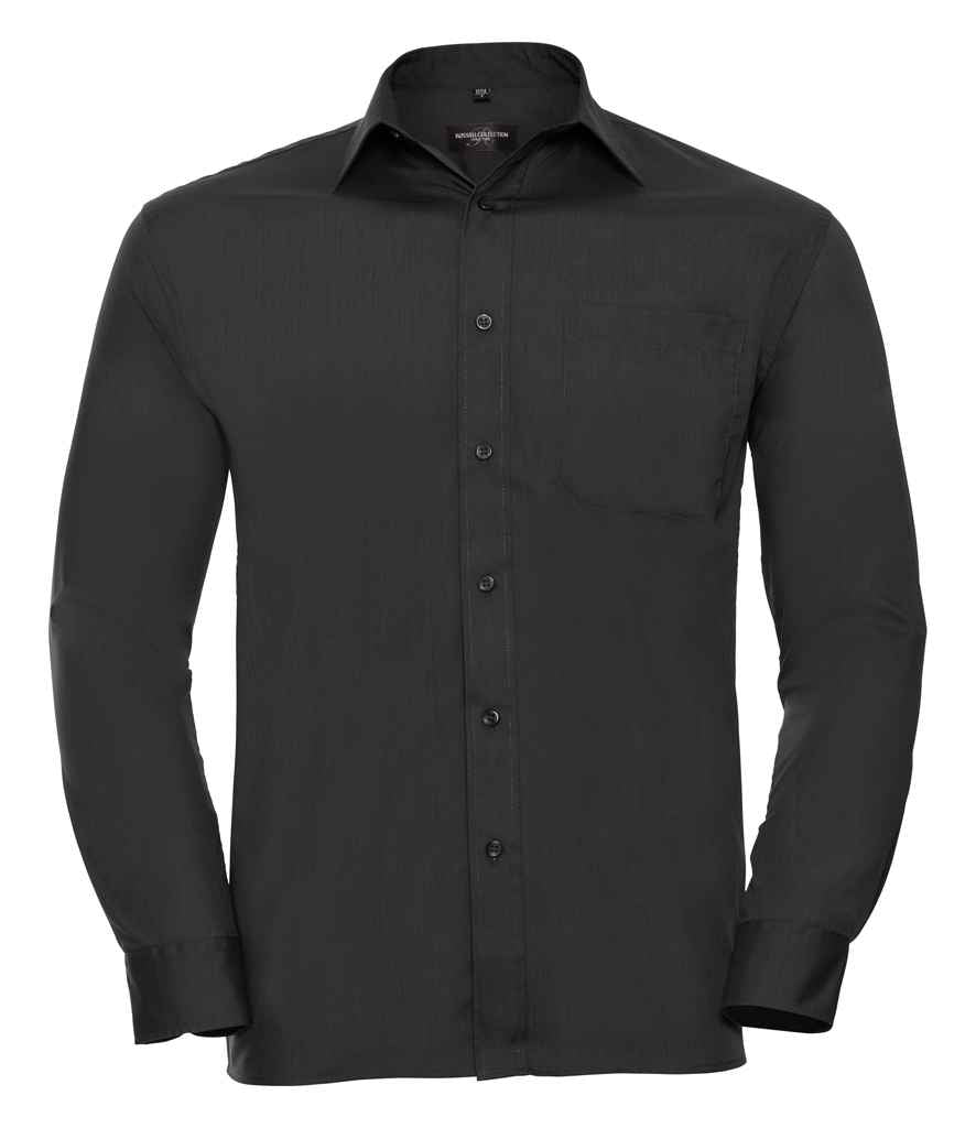 Russell Athletic Collection Long Sleeve Easy Care Poplin Shirt 934M