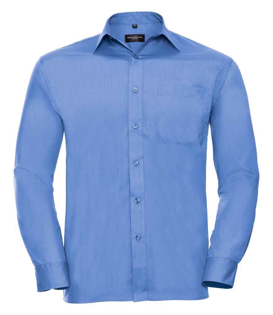 Russell Athletic Collection Long Sleeve Easy Care Poplin Shirt 934M
