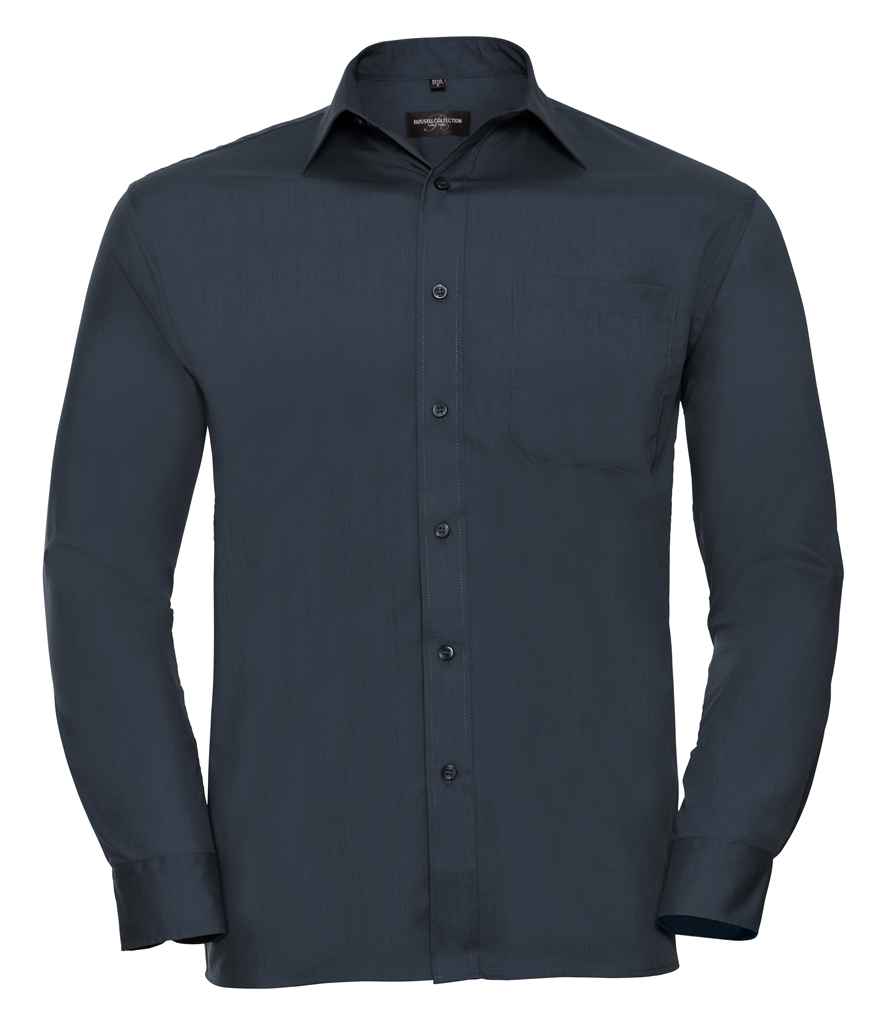 Russell Athletic Collection Long Sleeve Easy Care Poplin Shirt 934M