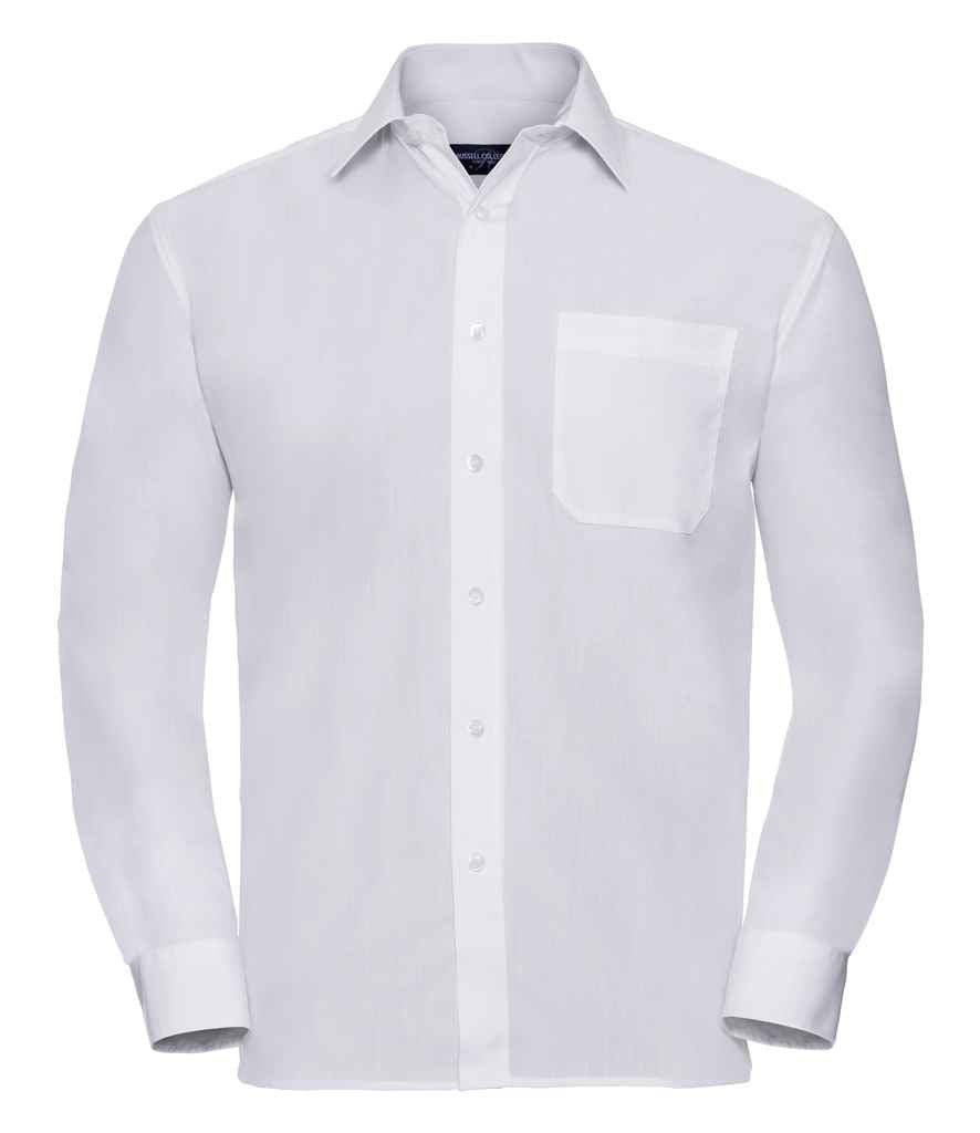 Russell Athletic Collection Long Sleeve Easy Care Poplin Shirt 934M