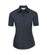 Russell Athletic Collection Ladies Short Sleeve Easy Care Poplin Shirt 935F
