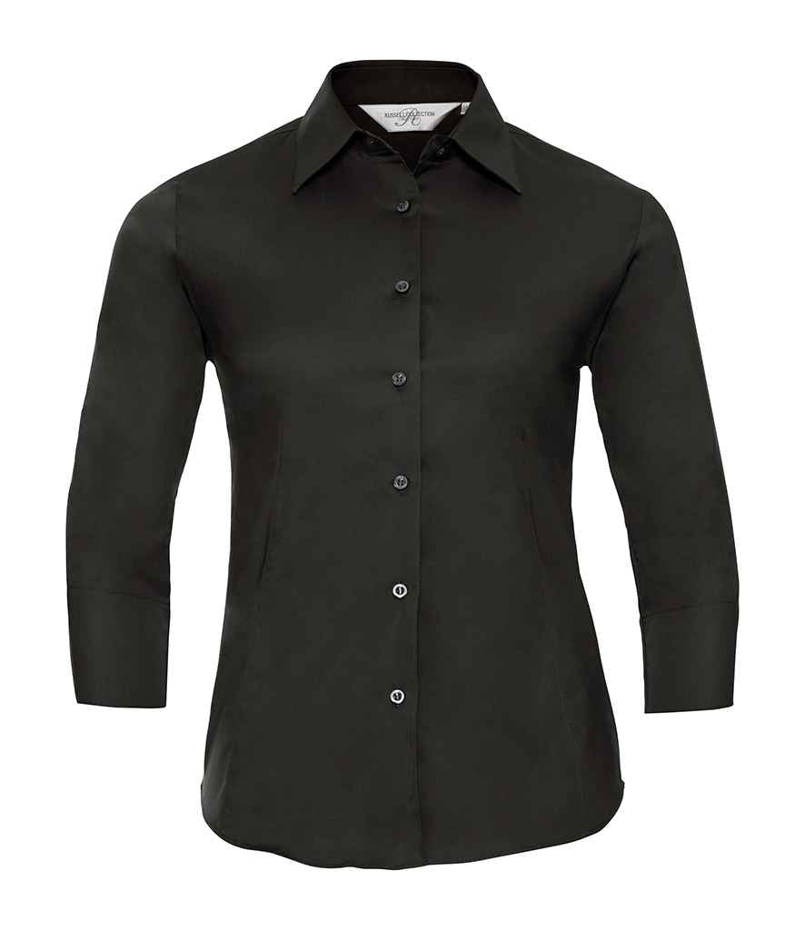 Russell Athletic Collection Ladies 3/4 Sleeve Easy Care Fitted Shirt 946F