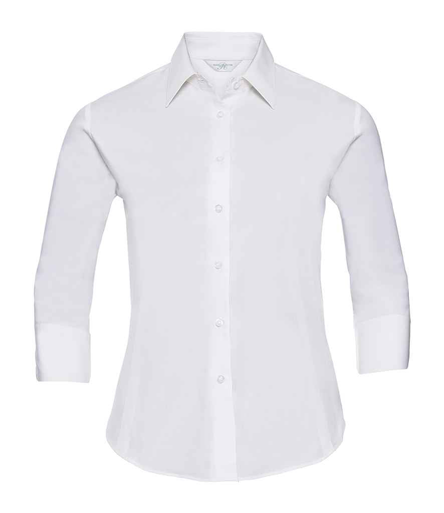Russell Athletic Collection Ladies 3/4 Sleeve Easy Care Fitted Shirt 946F