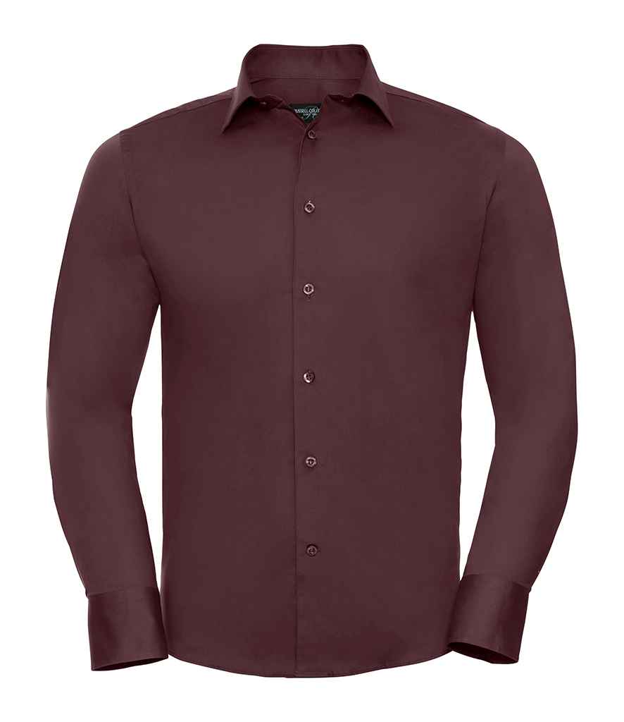 Russell Athletic Collection Long Sleeve Easy Care Fitted Shirt 946M