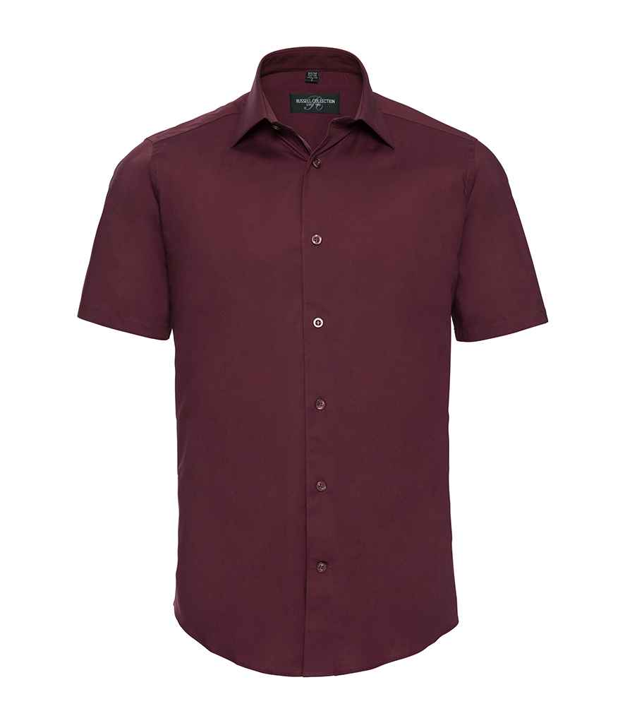 Russell Athletic Collection Short Sleeve Easy Care Fitted Shirt 947M