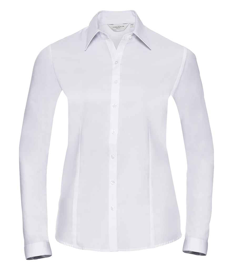 Russell Athletic Collection Ladies Long Sleeve Herringbone Shirt 962F